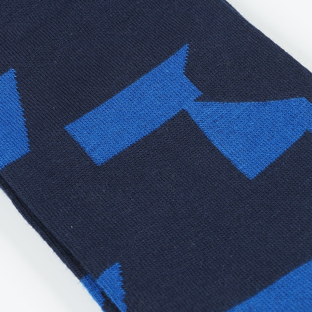 - Dorian Geo Socks - Navy