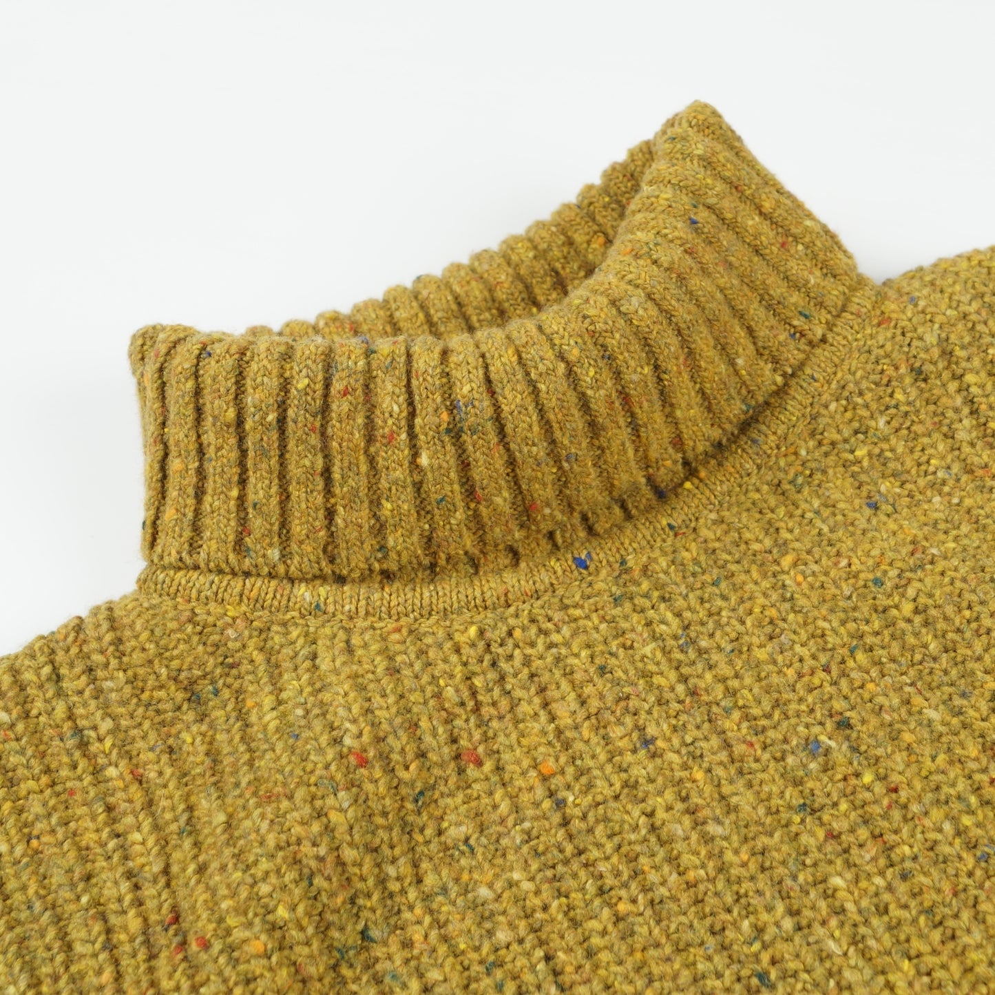 - Talbot Roll Neck Knit - Yellow