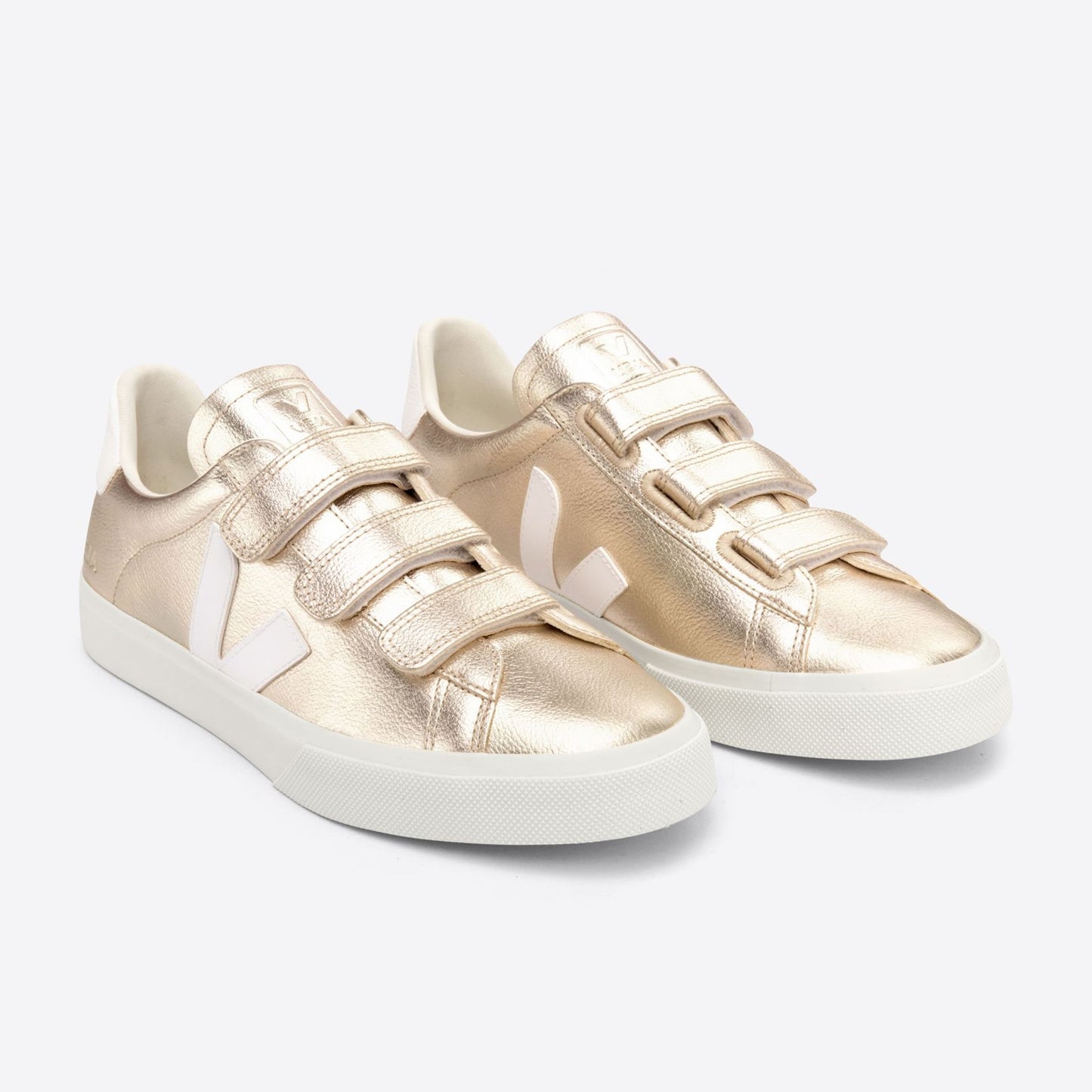 - RECIFE LOGO CHROMEFREE LEATHER - Platine/White