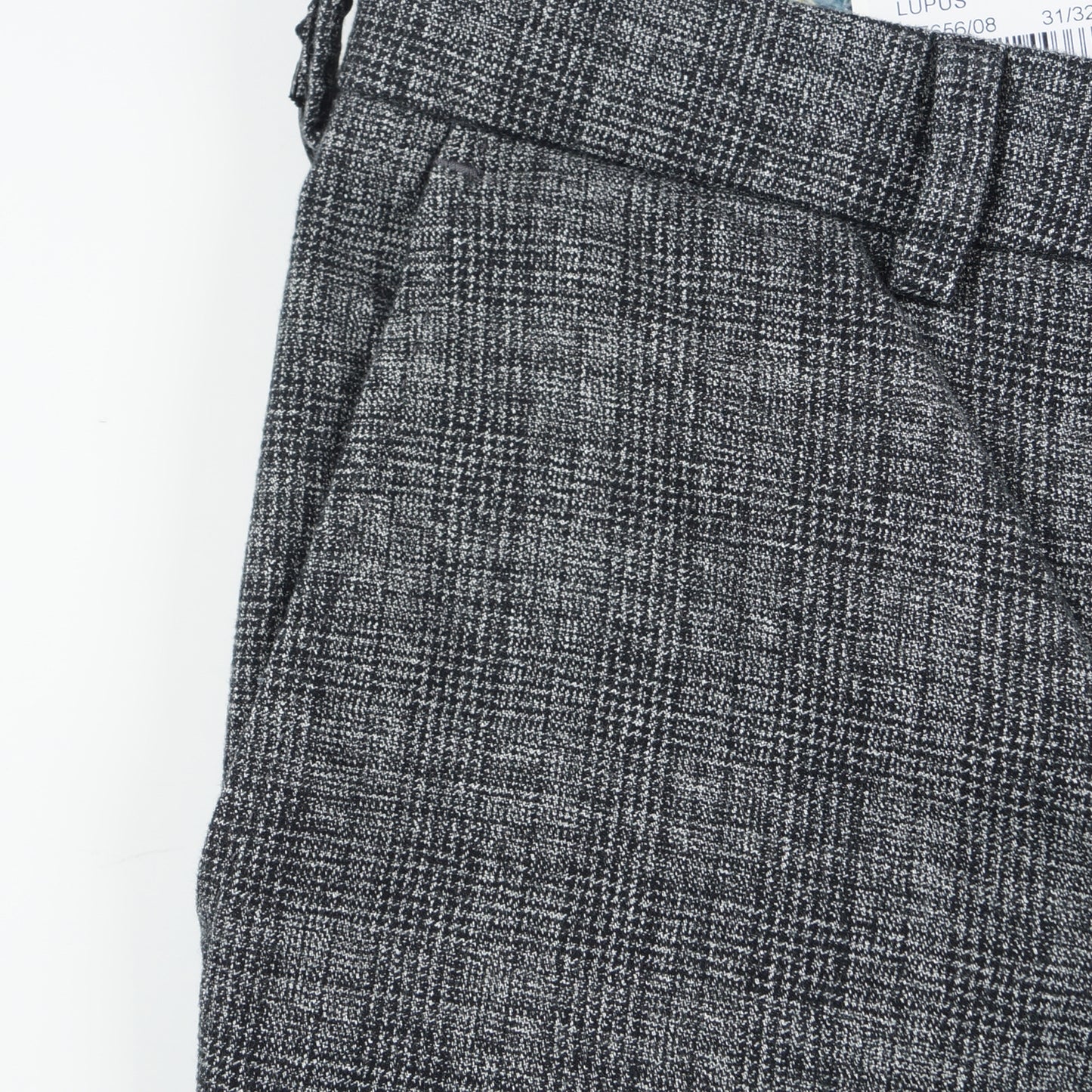 - Lupus Grey Check Chino - Grey