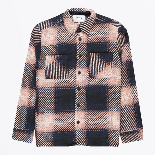- Whiting Overshirt  Check - Navy/Pink