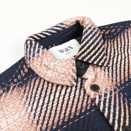 - Whiting Overshirt  Check - Navy/Pink