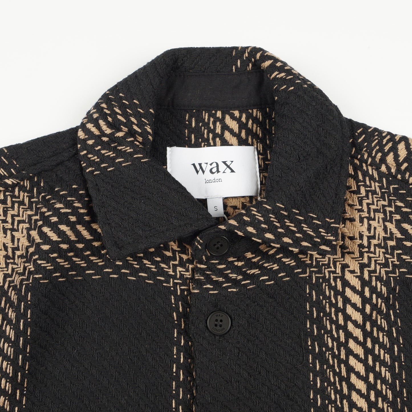 - Whiting Overshirt Zap Check - BlacK/Biege