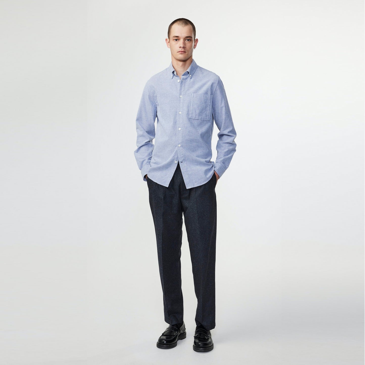 - Arne Oxford Shirt - Navy