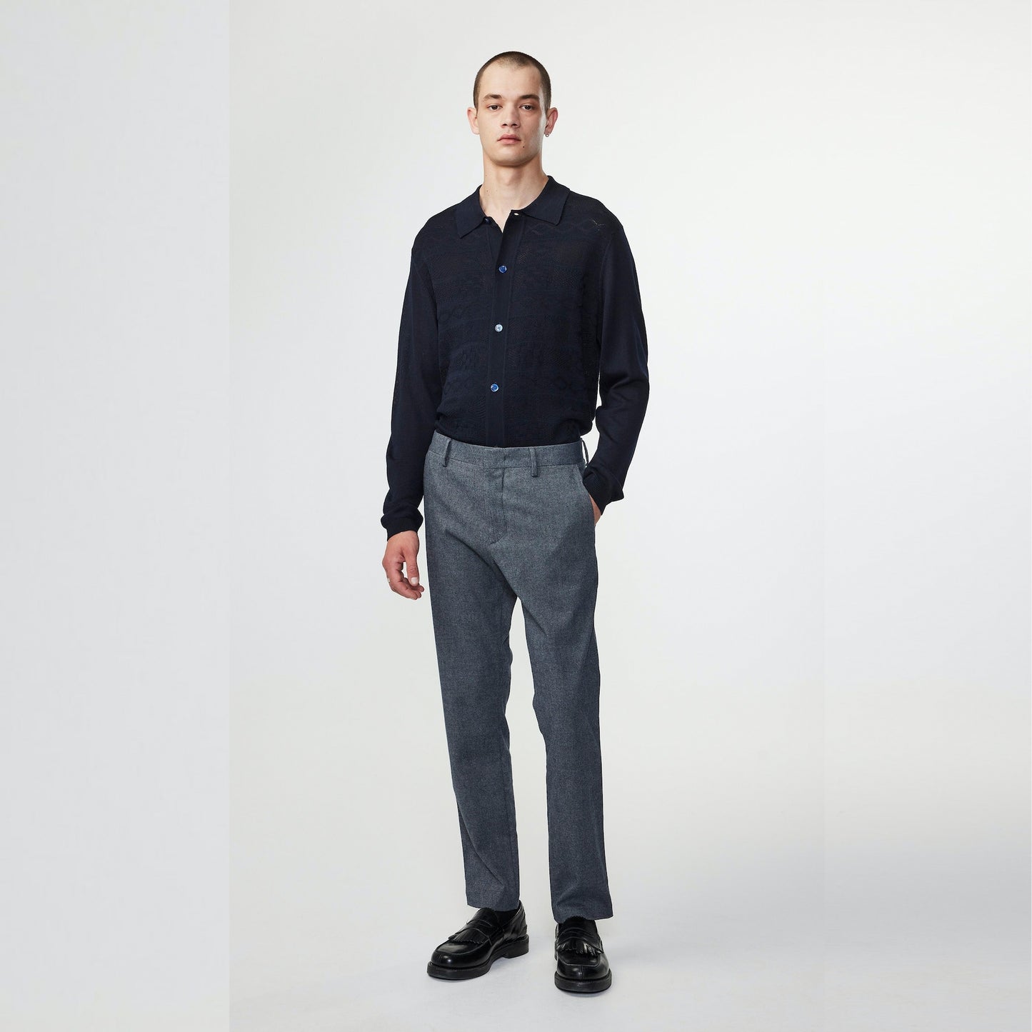 - Thor Polo Cardigan - Navy\Blue