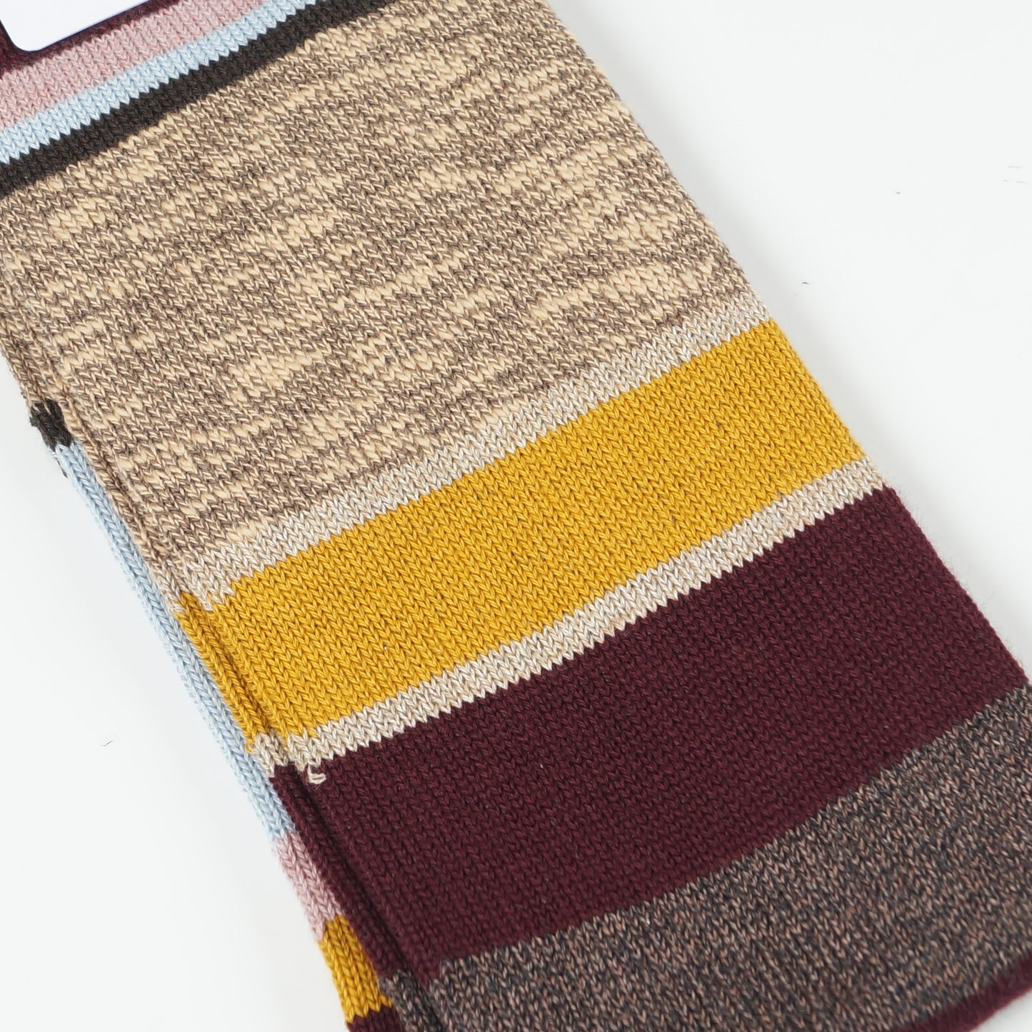 - Colin Stripe Sock - Burgundy