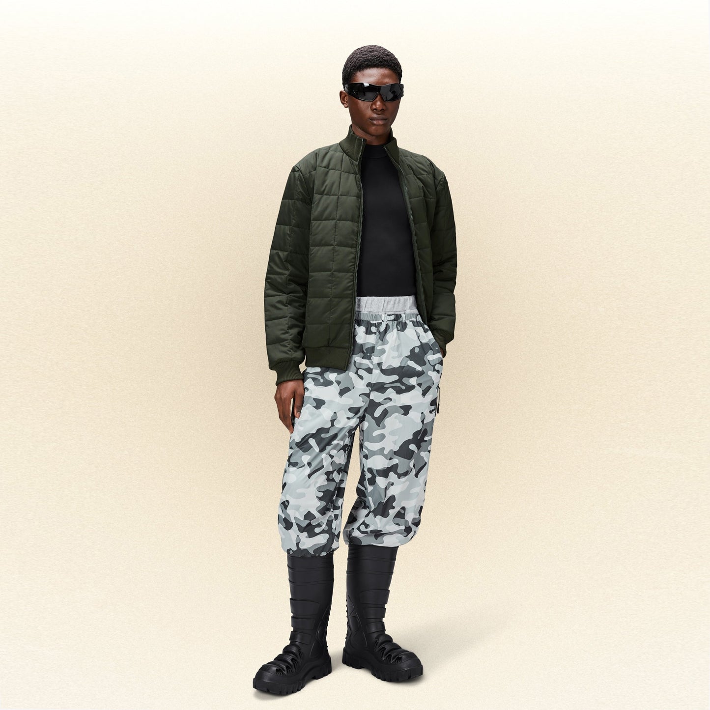 - Liner High Neck Jacket - Green