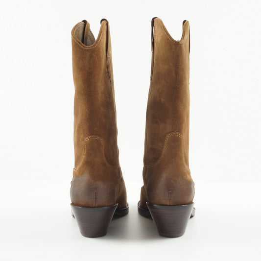 - Dalton Suede Velours Boots - Russet