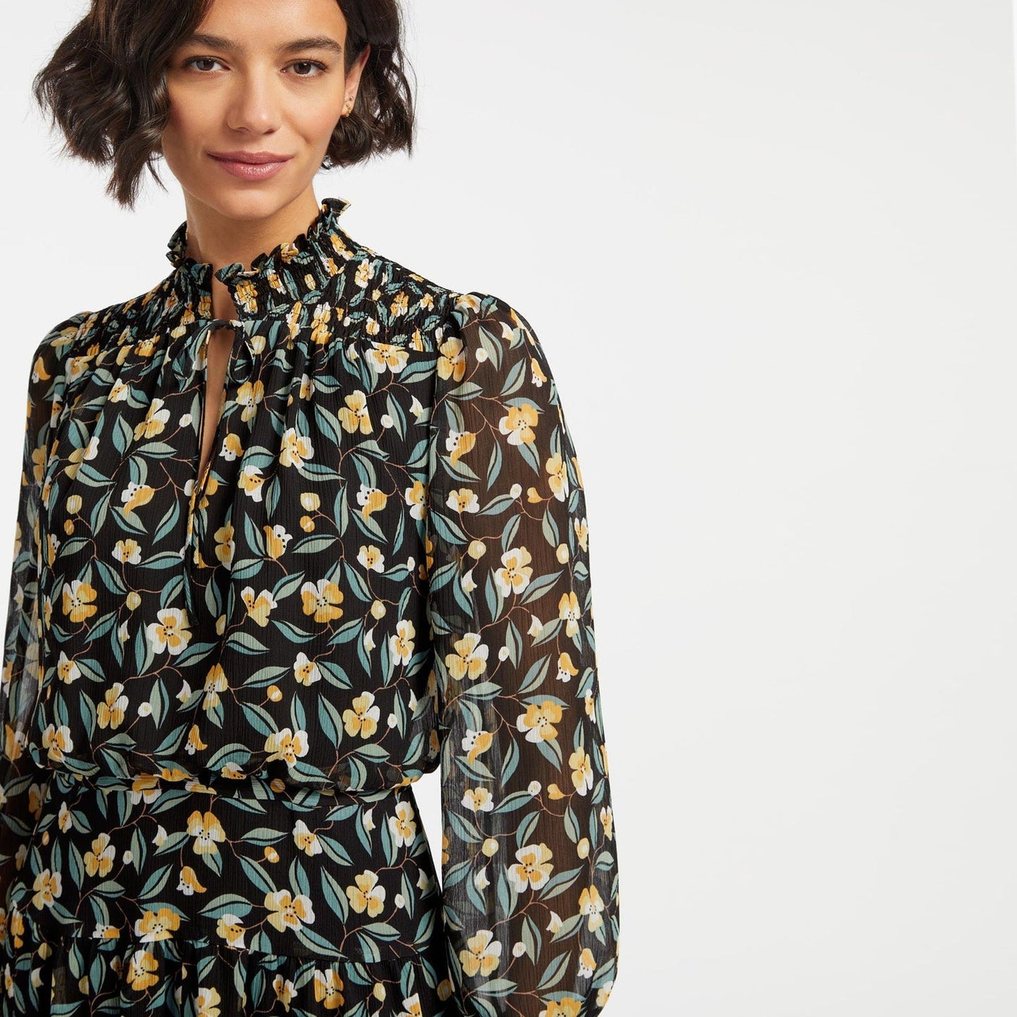 - ZOE MAXI DRESS - Navy/Yellow