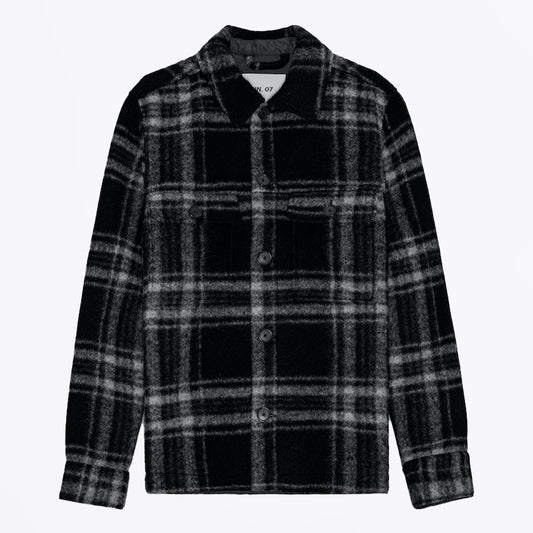 - Wilas Check Overshirt - Black