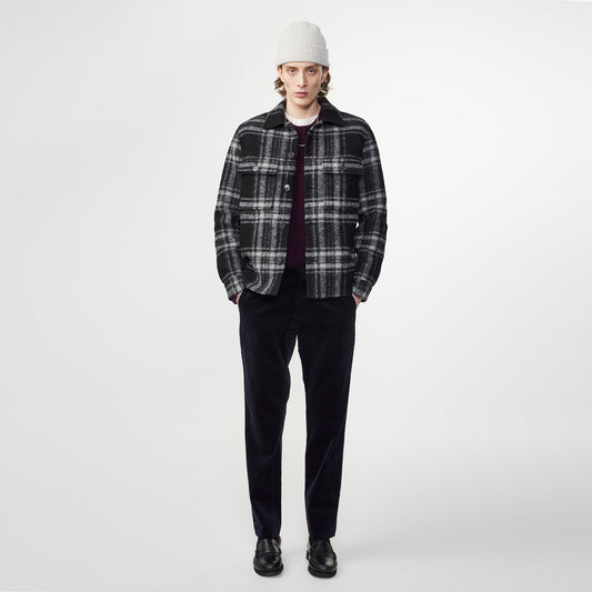 - Wilas Check Overshirt - Black