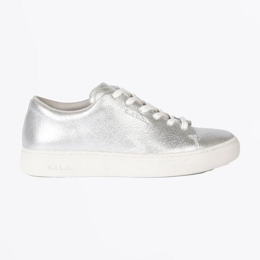 -  Lee Leather Sneakers - Metallic Silver