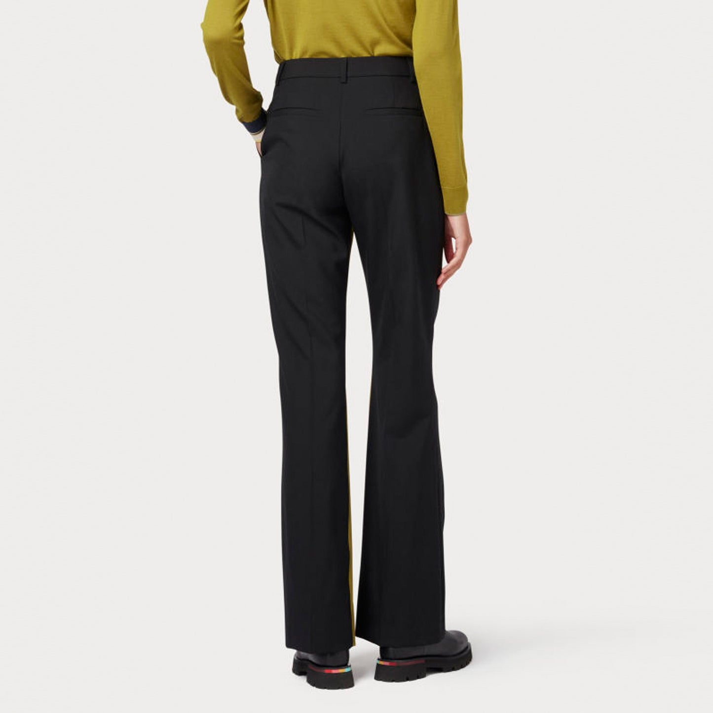 - Wool Trousers - Black