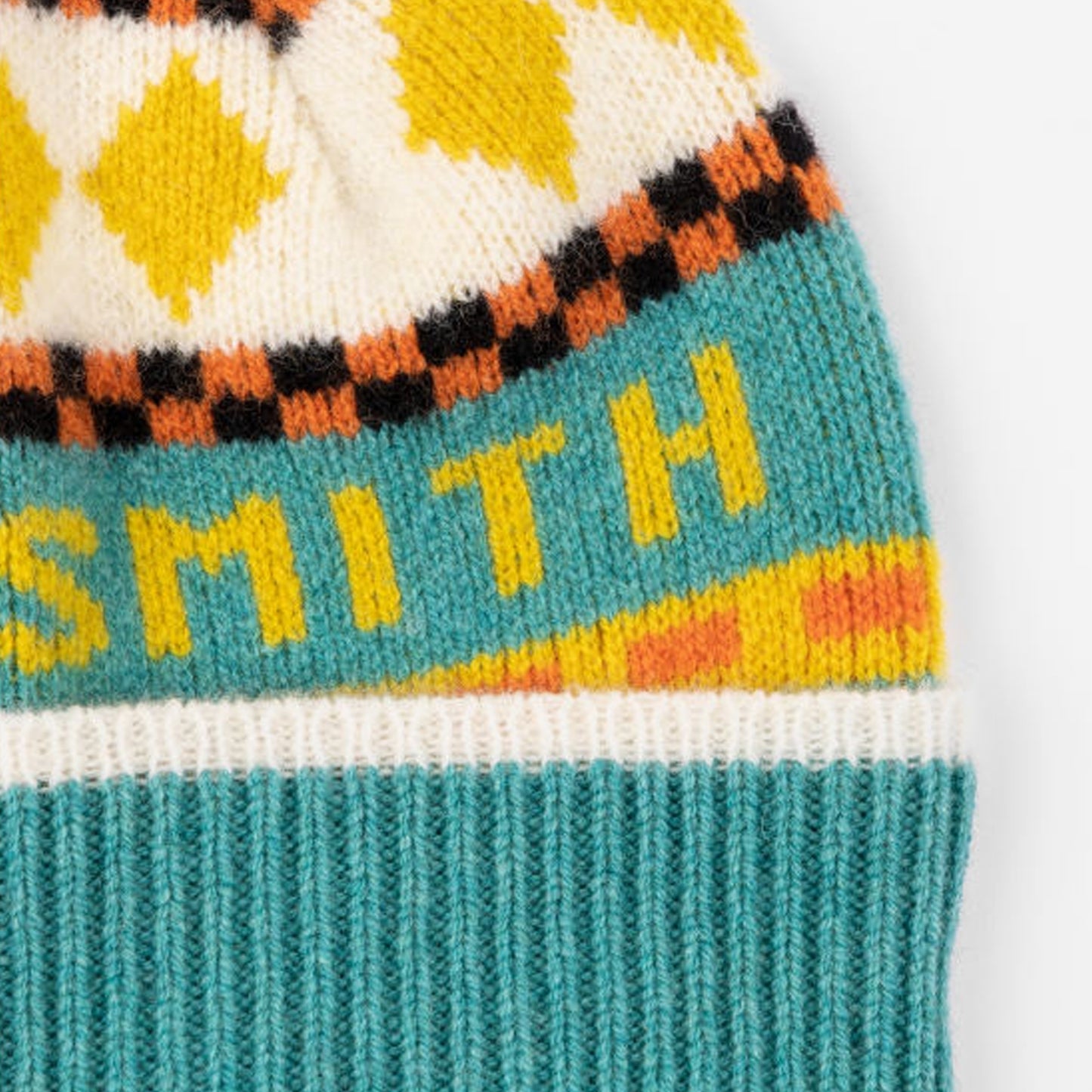 - LAMBSWOOL FAIRISLE BEANIE - Off White