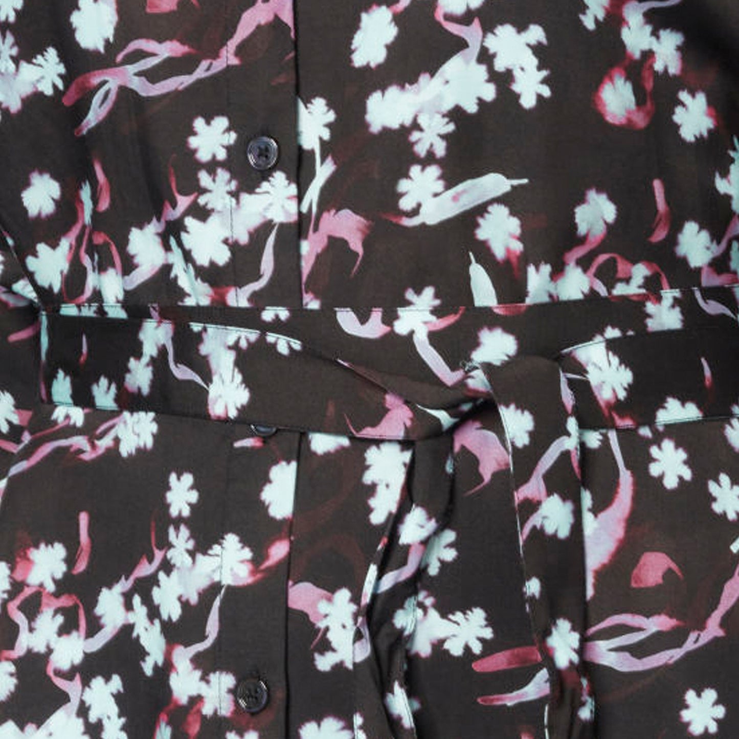 - Patterned Dress - Black