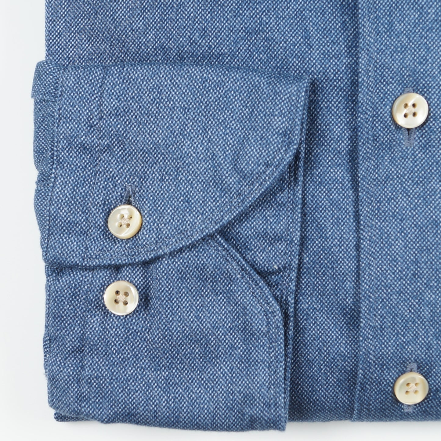 - Washed Oxford Shirt - Dark Blue