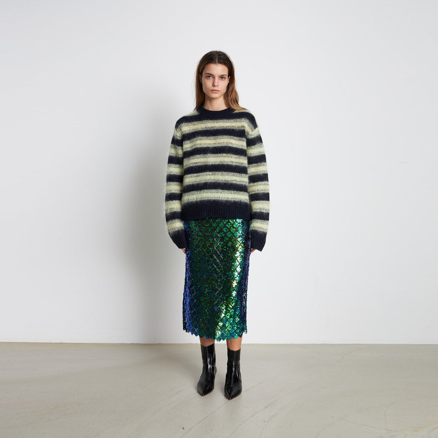 - Idun Woll Mix Sweater - Golden Yellow