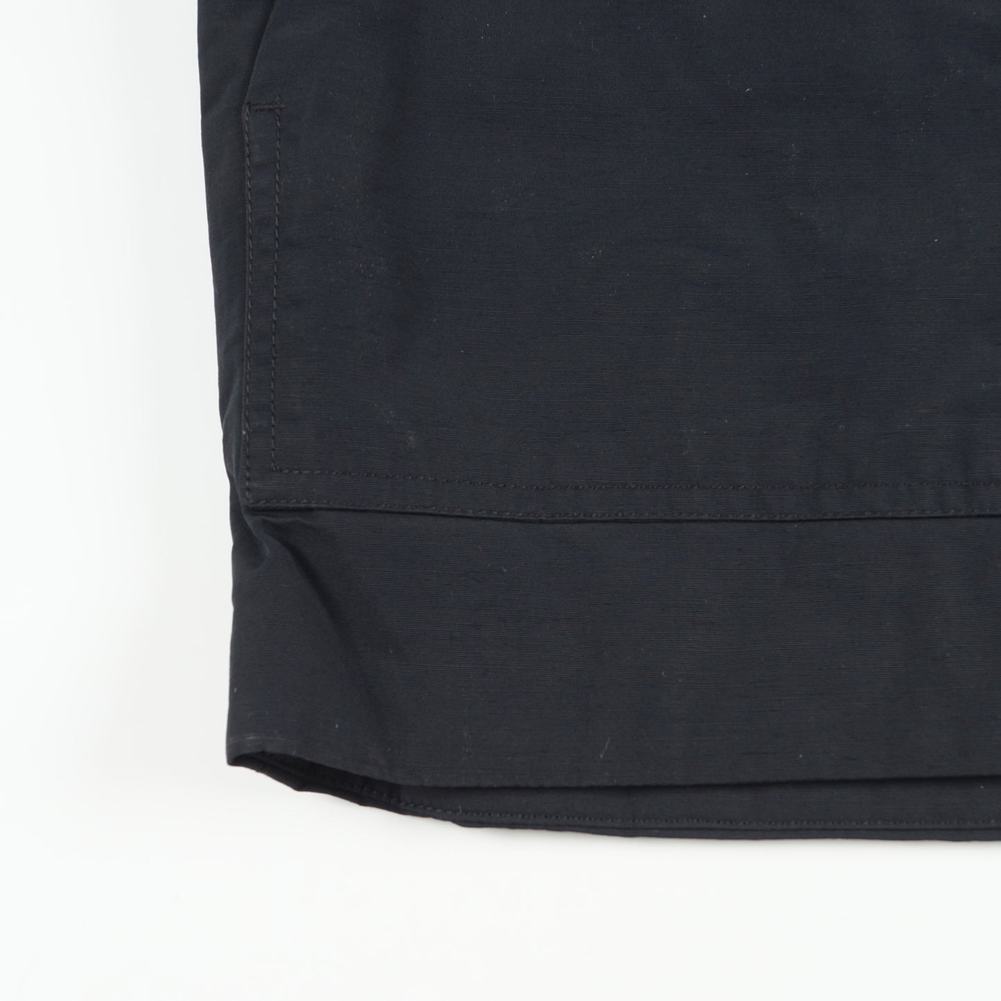 - Pelle Waxed Nylon Coat - Navy