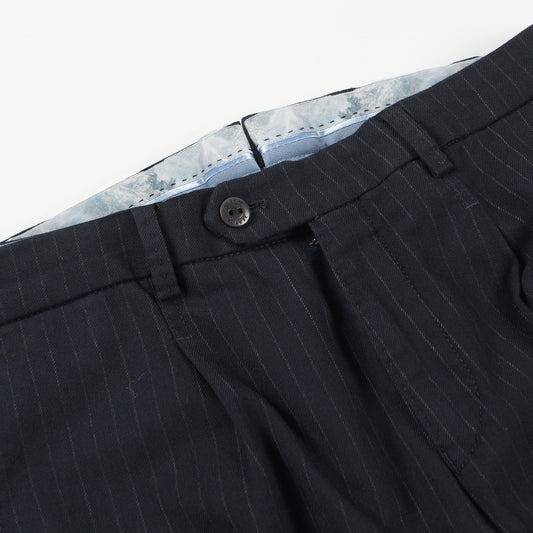 - Super Slim Pinstrip Chino - Navy