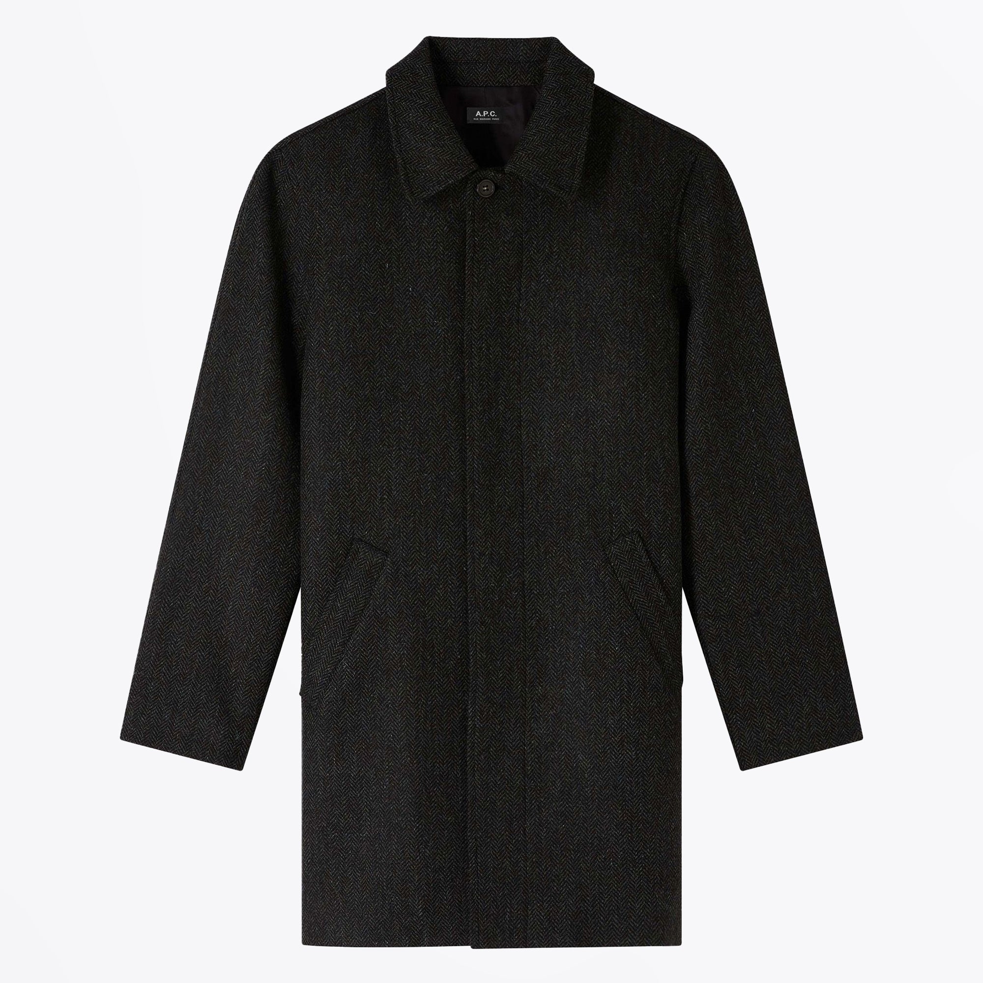 A.P.C. - - Pete Mac Coat - Dark Green – MR & MRS STITCH.COM