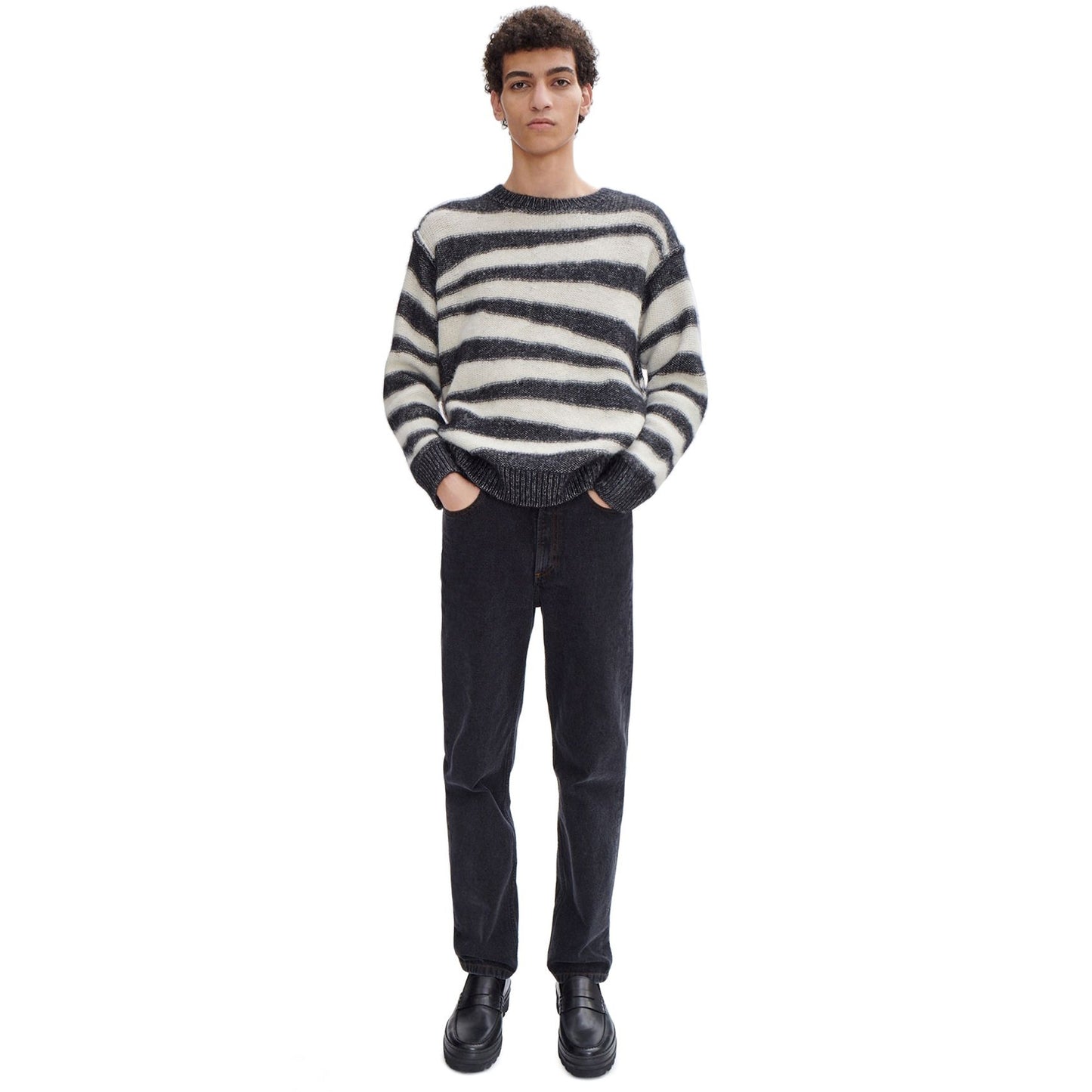 - Sebastien Pullover - Zebra Stripe