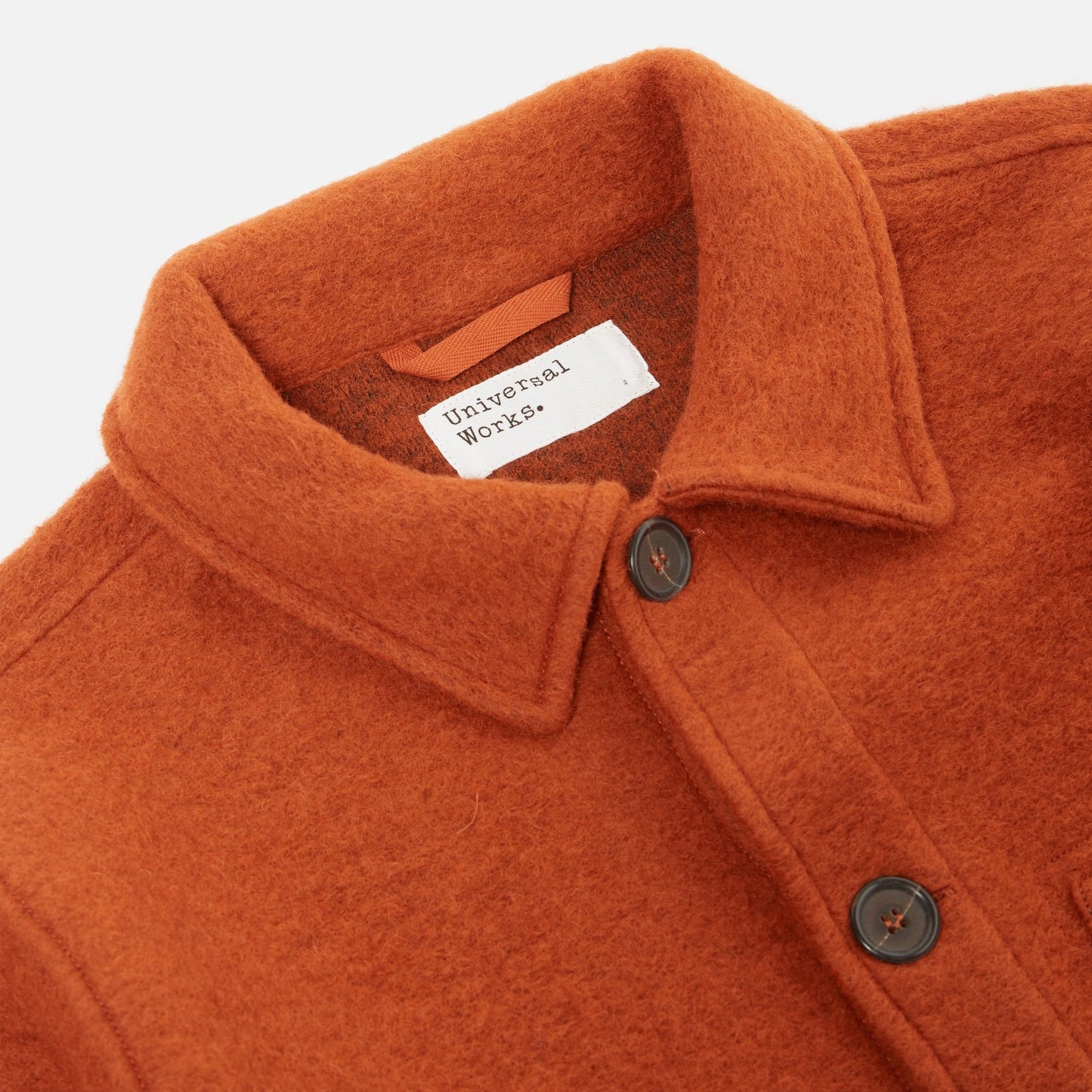 - Wool Fleece Field Jacket - Orange