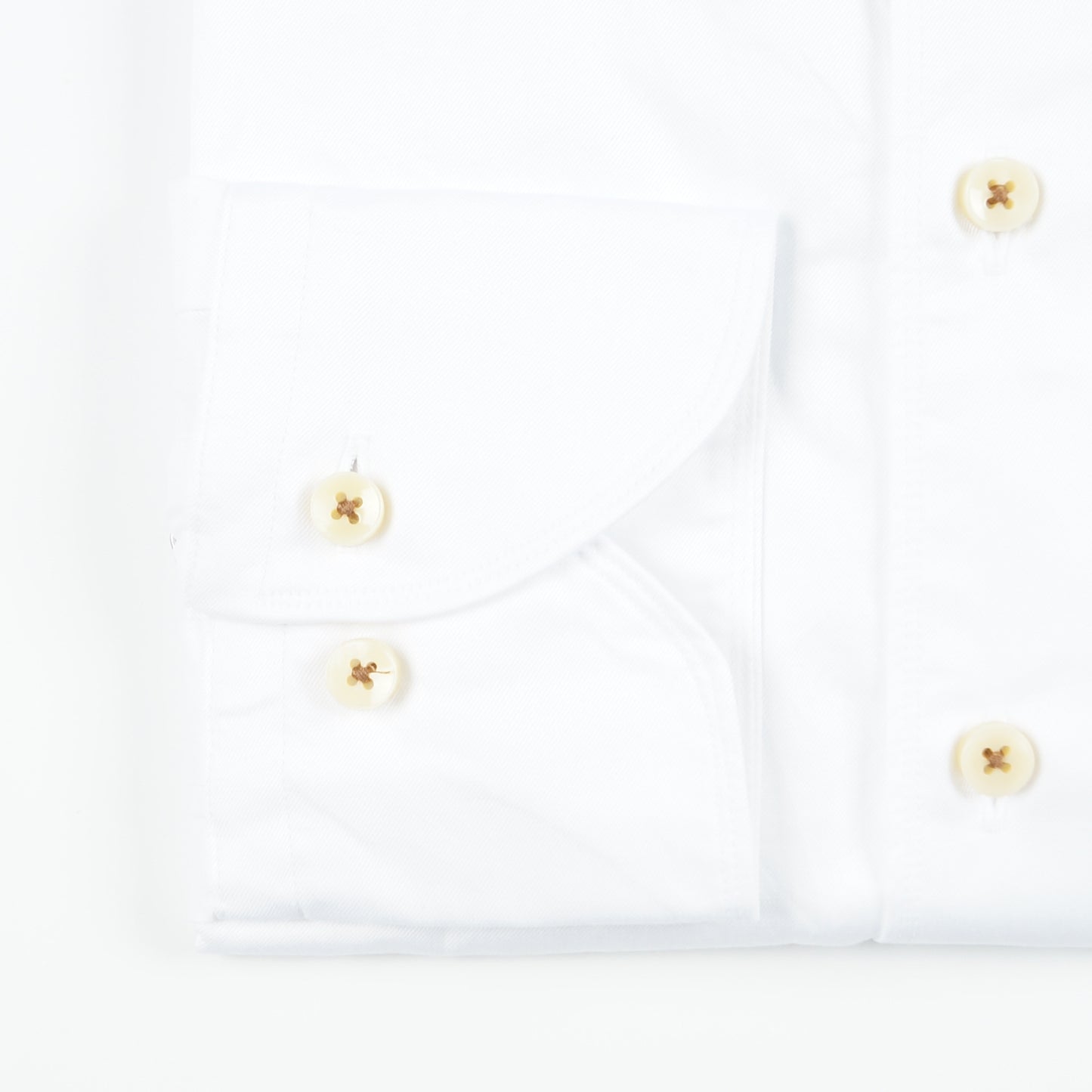 - Fitted Body Soft Twill Shirt - White