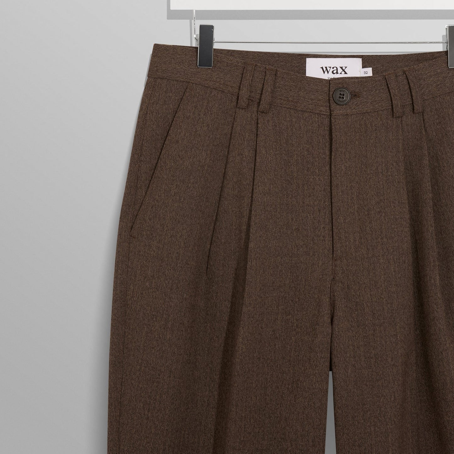 - Raleigh Chevron Trouser - Brown