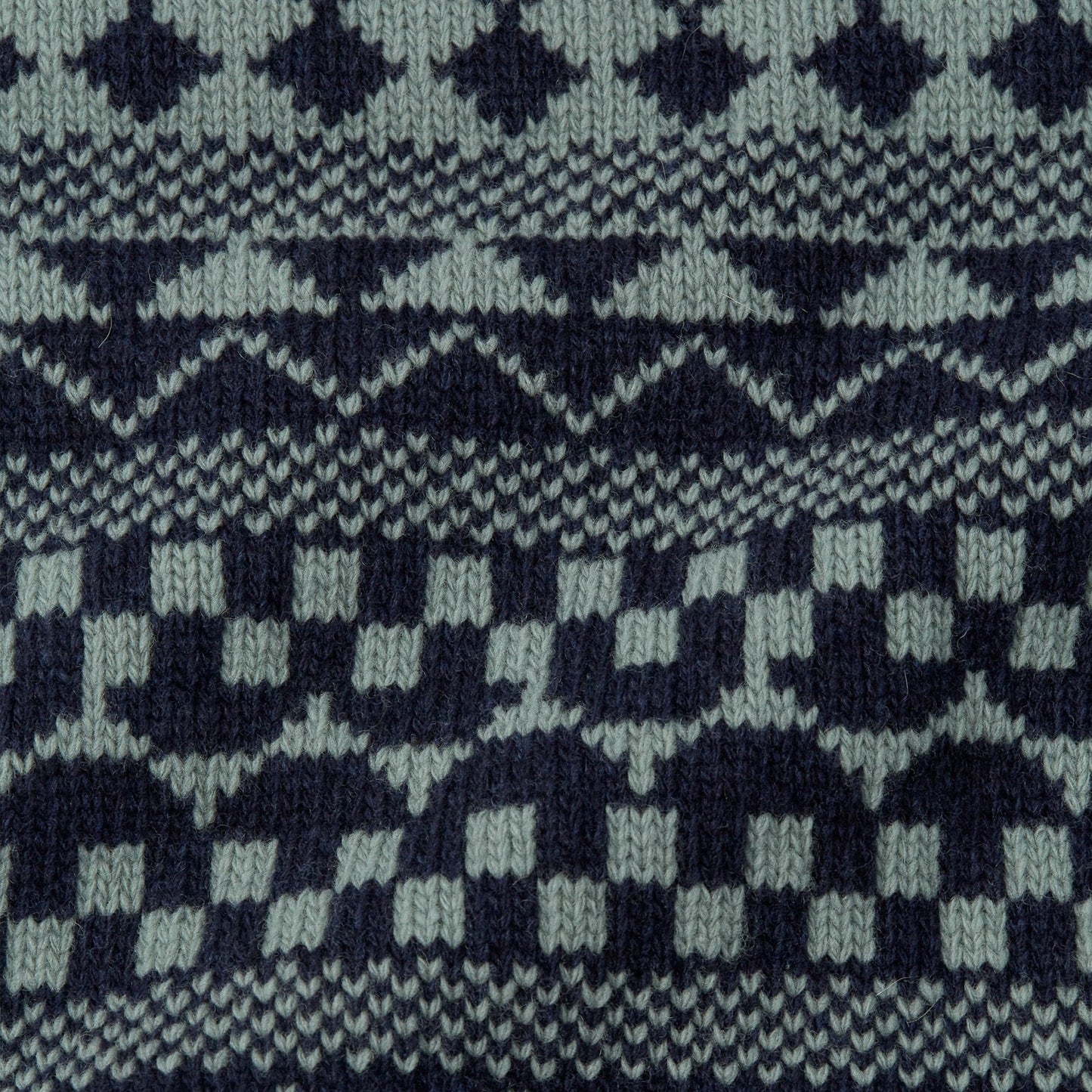 - Talbot Roll Neck Jumper Fitzroy - Navy/Sea