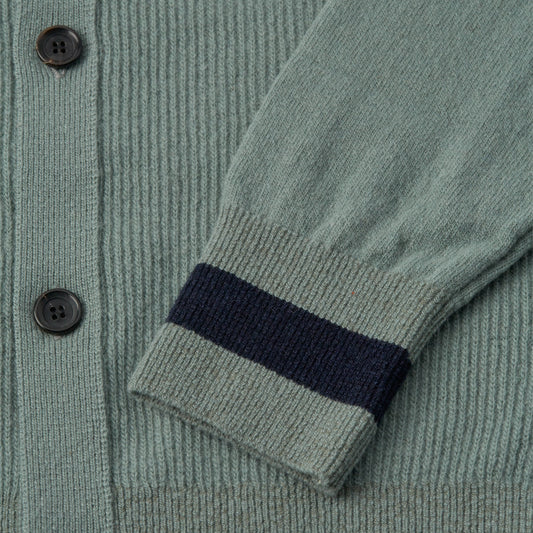 - Britten Knitted Greeves Cardigan - Sea Green