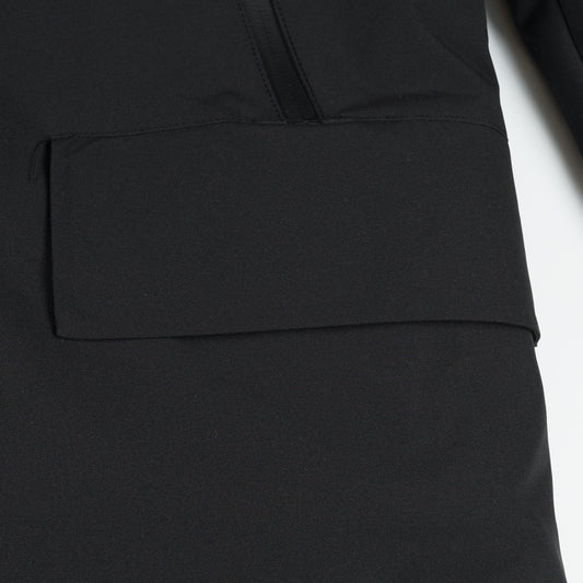 - Synthetic Down Hooded Coat - Black