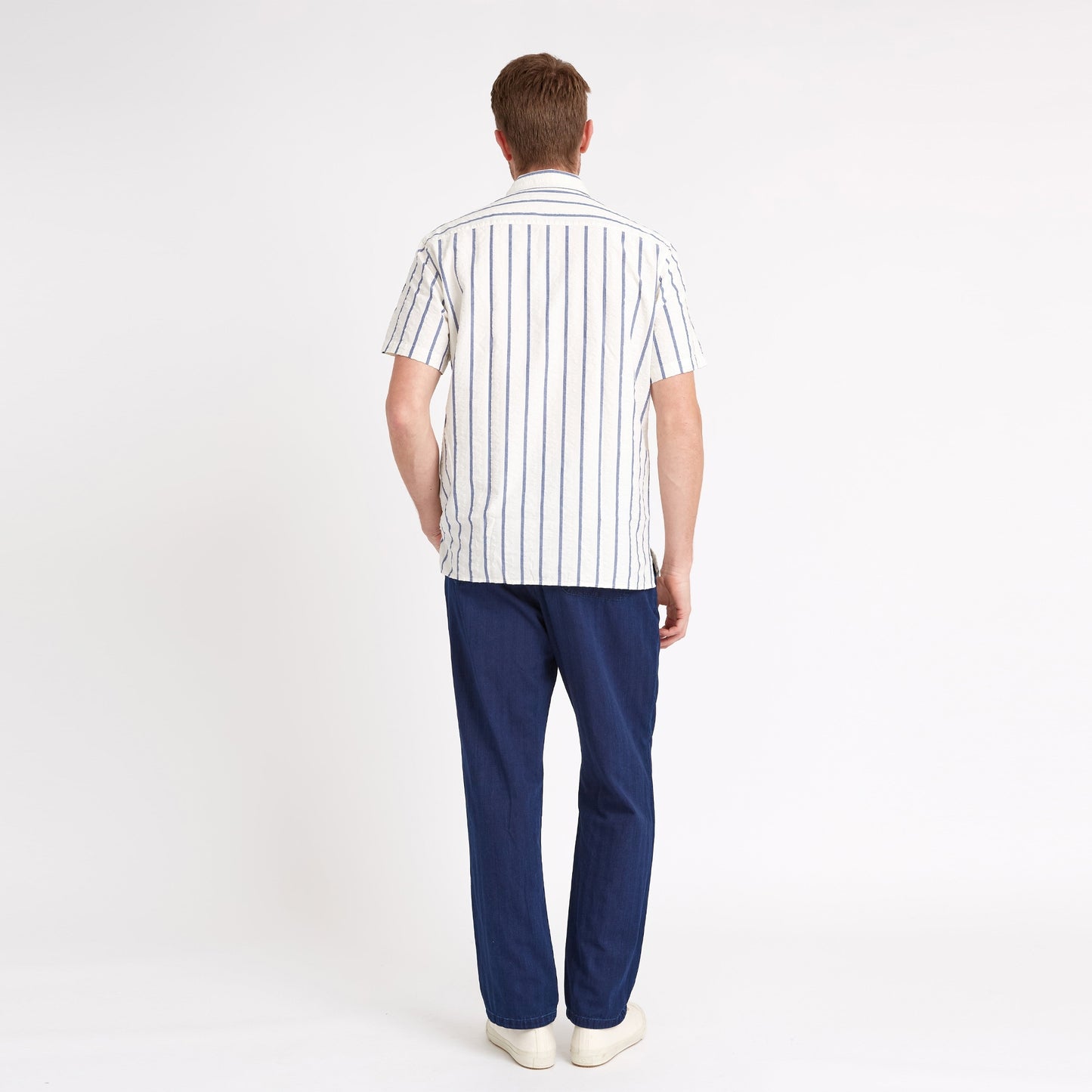 - Riviera Shirt Rickman - White/Blue