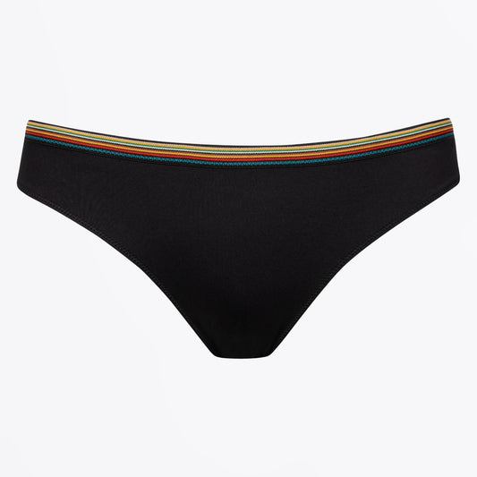 - Signature Tape Bikini Bottom - Black