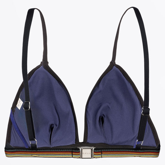 - Signature Tape Bikini Top - Black