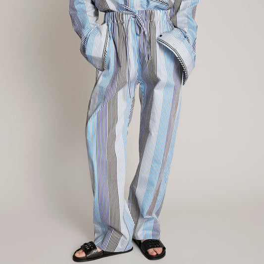 - Melvin Mutlti Stripe Pants - Blue