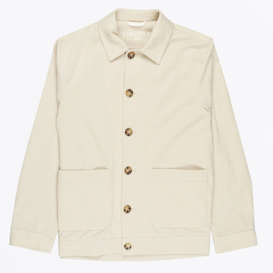 - Work Piquet Jacket - Cream