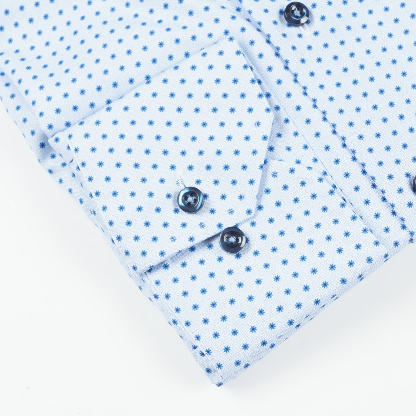 - Patterned Shirt - Light Blue