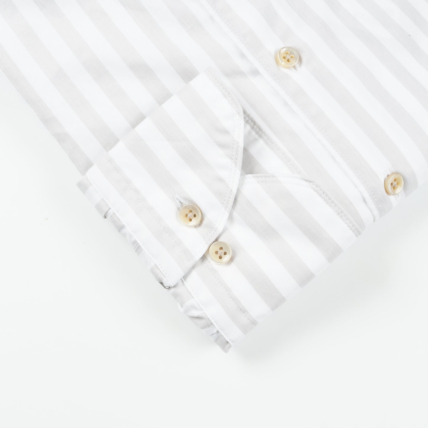 - Laundered Shirt - Beige Stripe