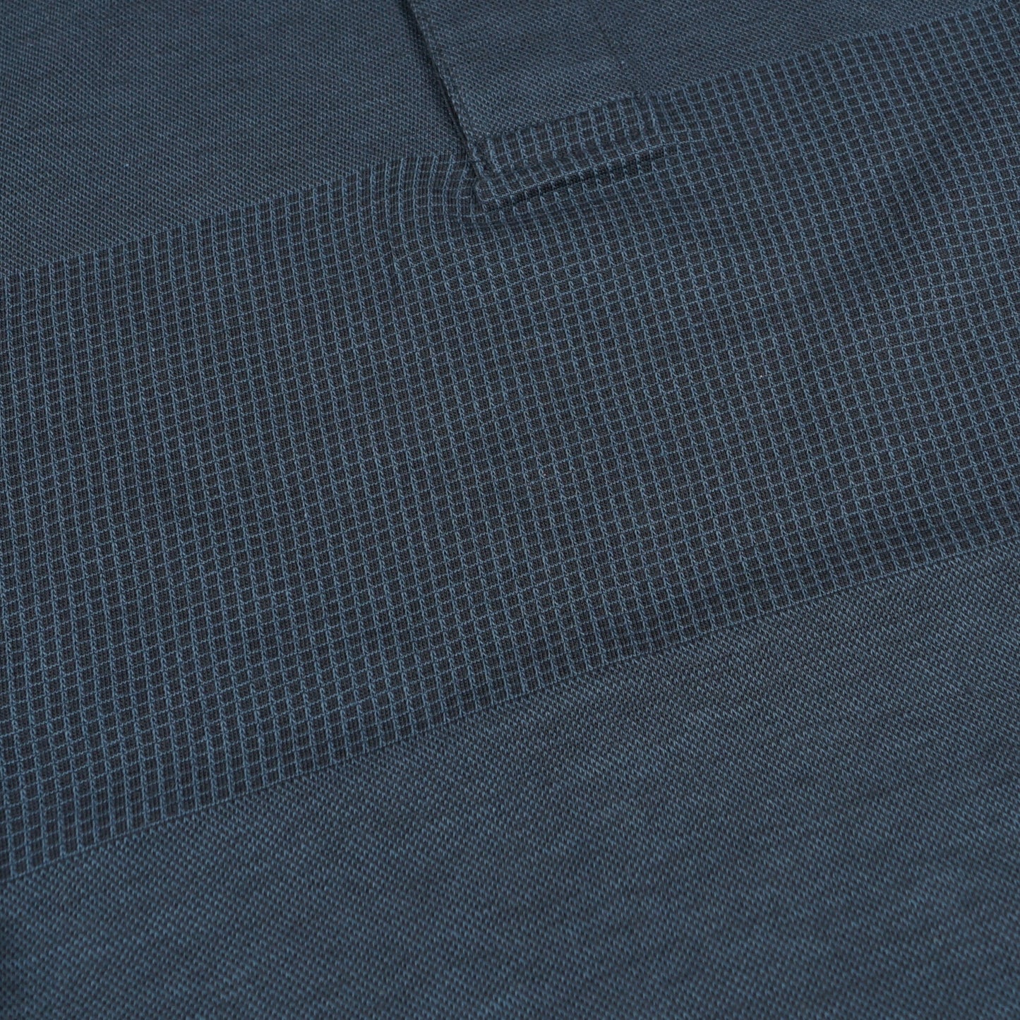 Jacquard Stripe Polo Shirt - Dark Navy