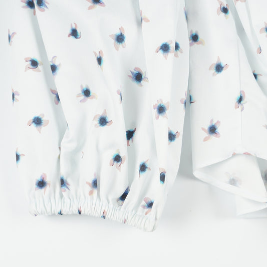 - Button Front Cotton Top - White