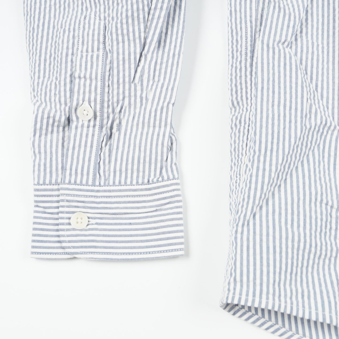 - Shelly Shirt Seersucker - Navy