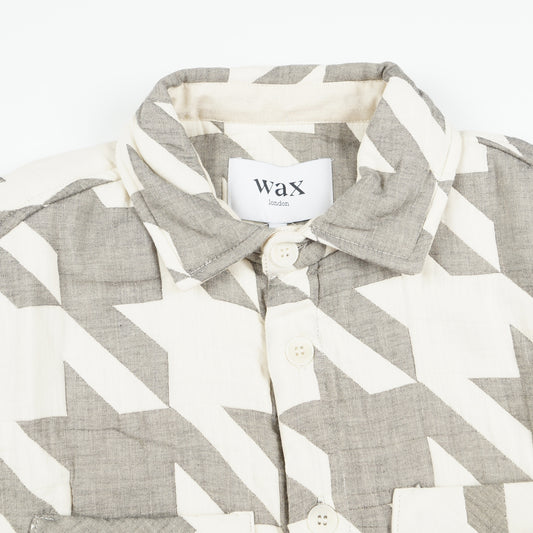 - Whiting Houndstooth Overshirt - Ecru