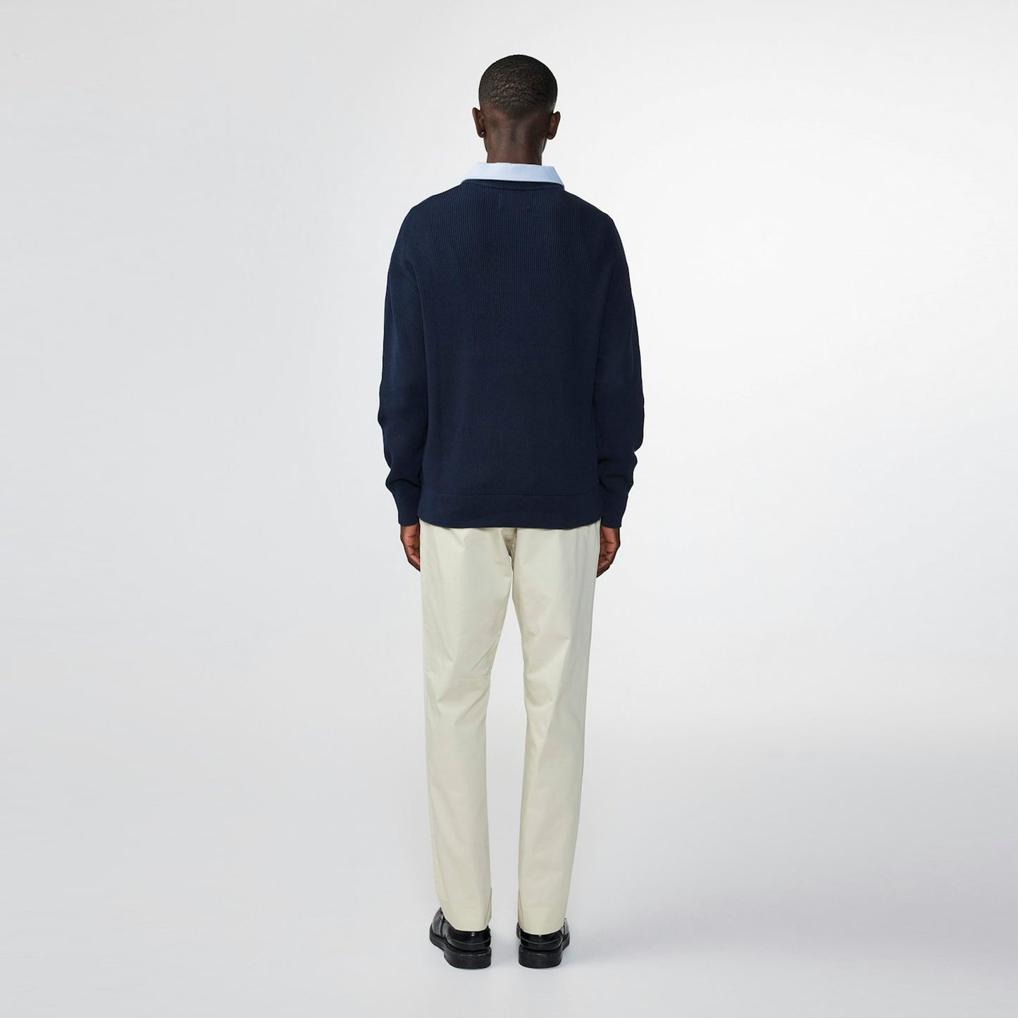 Kevin Rib Sweater - Navy