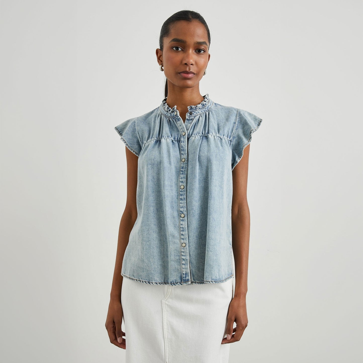 - Ruthie Shirt - Faded Indigo