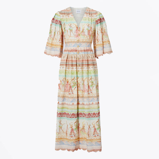 - Dancing Girls Broderie Anglaise Dress - Multi