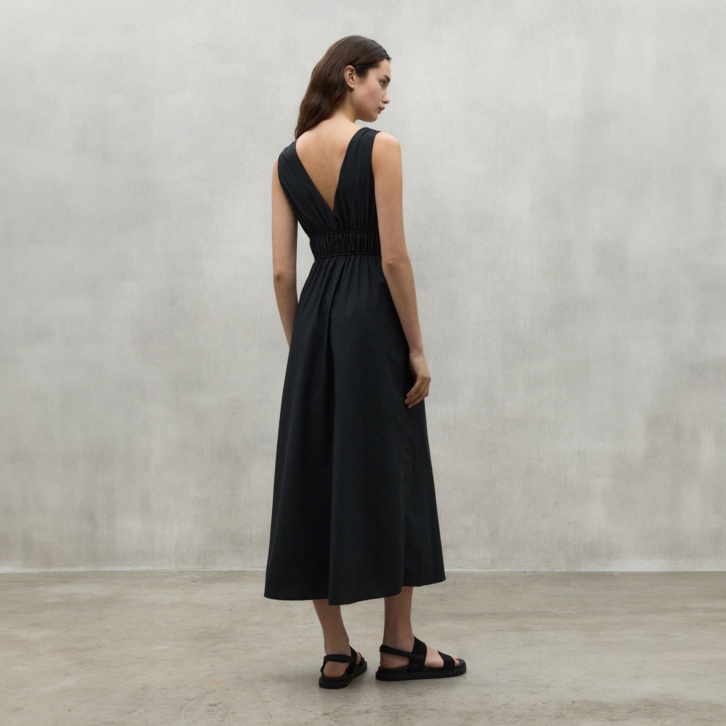 - Bornite Cotton Dress - Black