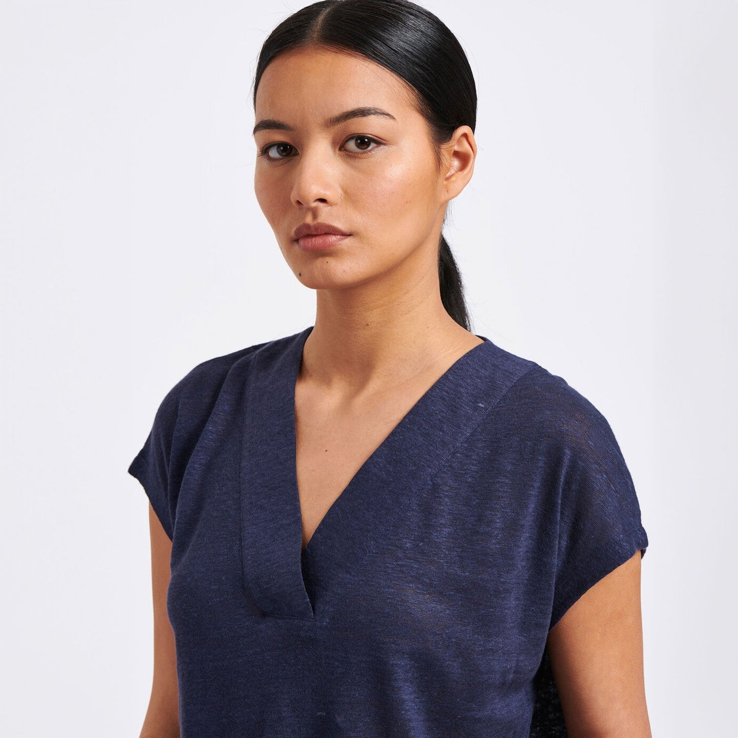 - Bora Knitted Top - Navy