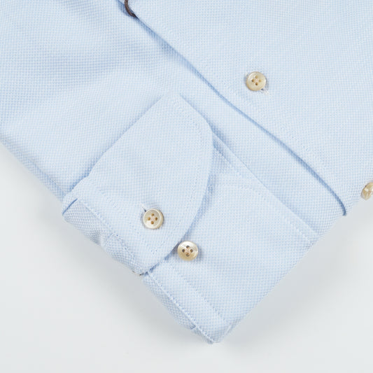 - Slimline Schiller Collar Shirt - Light Blue