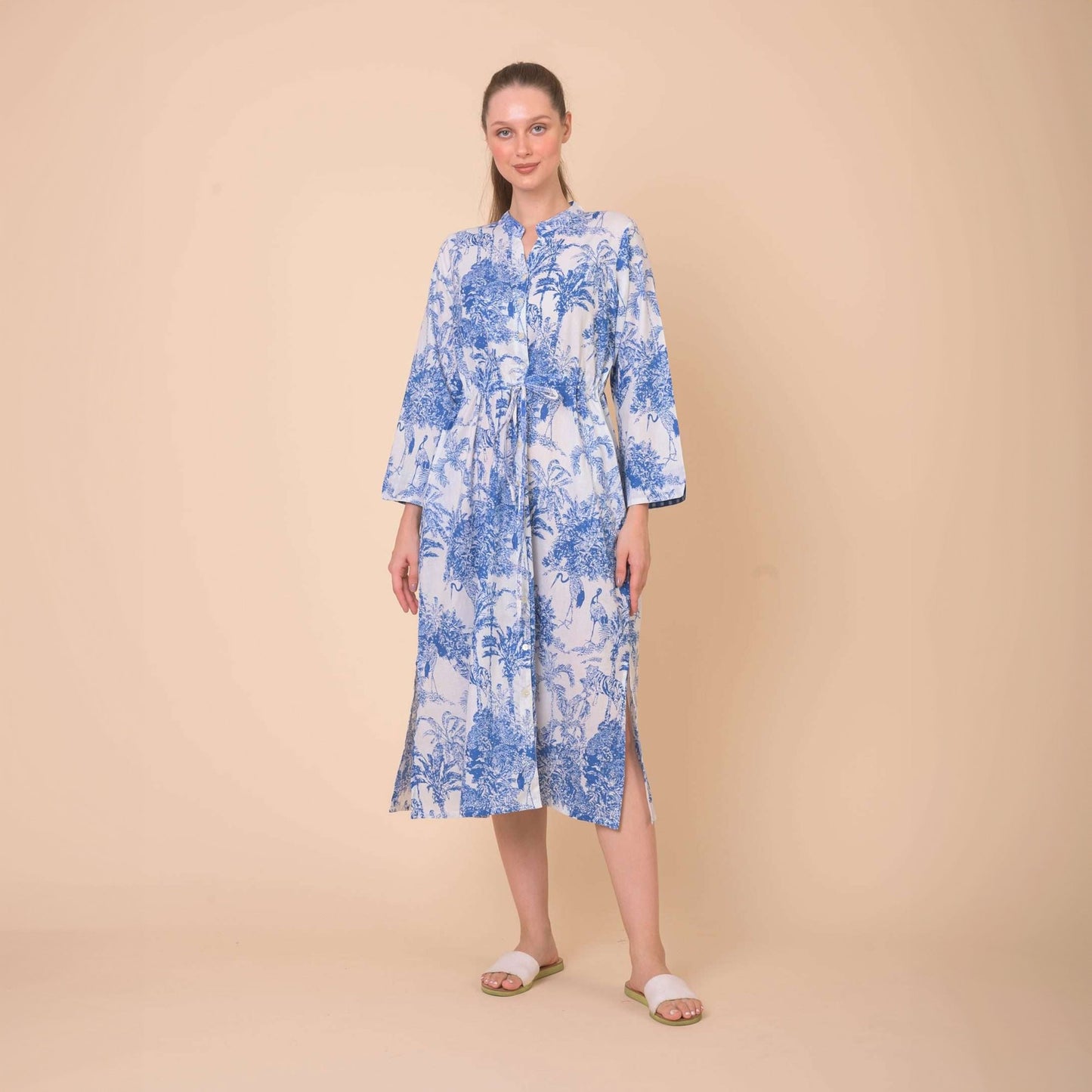 - Clara Dress - Blue Sketch