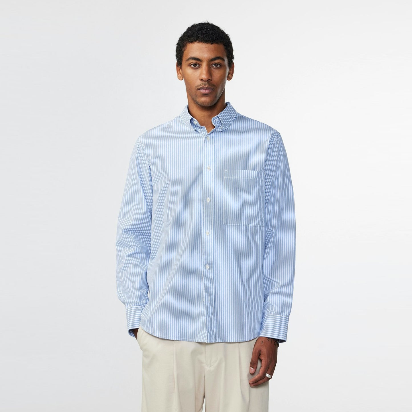 - Cohen Shirt - Blue Stripe